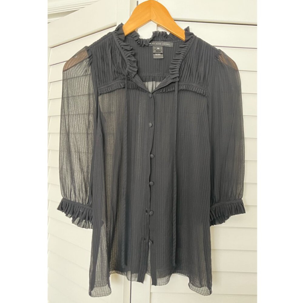 Marc by Marc Jacobs 100% Silk Chiffon Blouse - XS